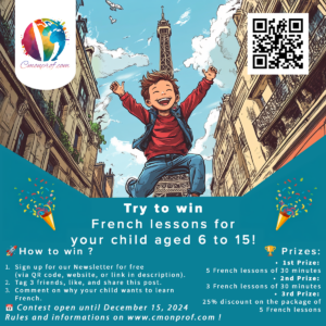 Contest 15/12/2024 - Try to win Free French Lessons for your Child
